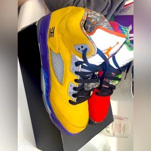 Jordan 5 “What the” red & yellow